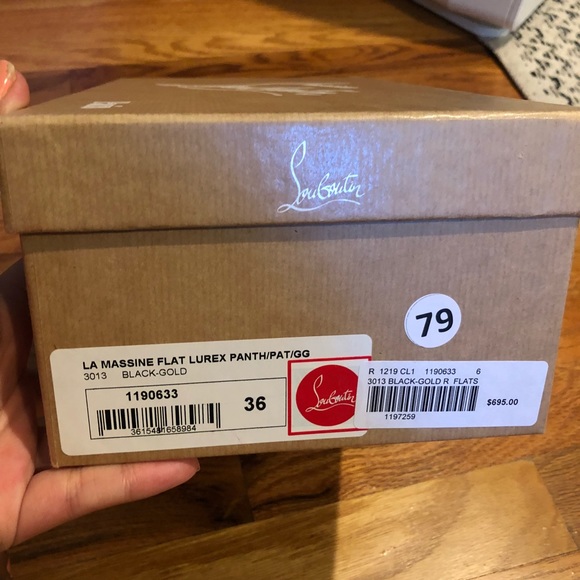 NWT Christian Louboutin Spiked Leopard Ballet Flat - Picture 6 of 7